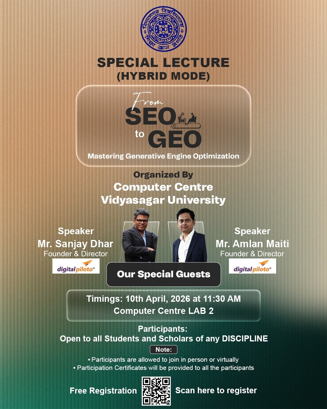 A special lecture on “From SEO to GEO: Mastering Generative Engine Optimization” 