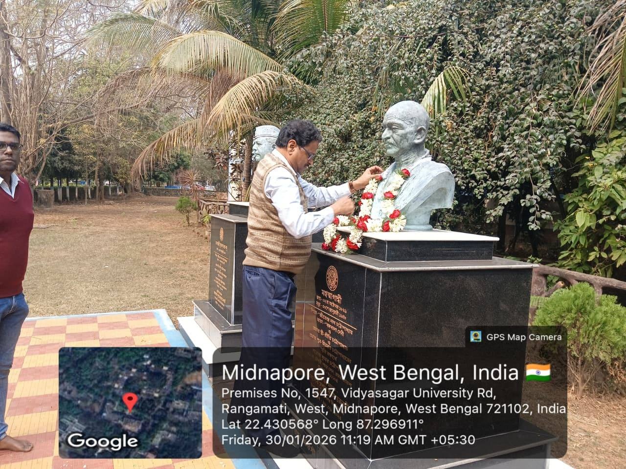 Observance of Mahatma Gandhi's Martyrdom Day organised by Gandhian Studies Centre, Vidyasagar University