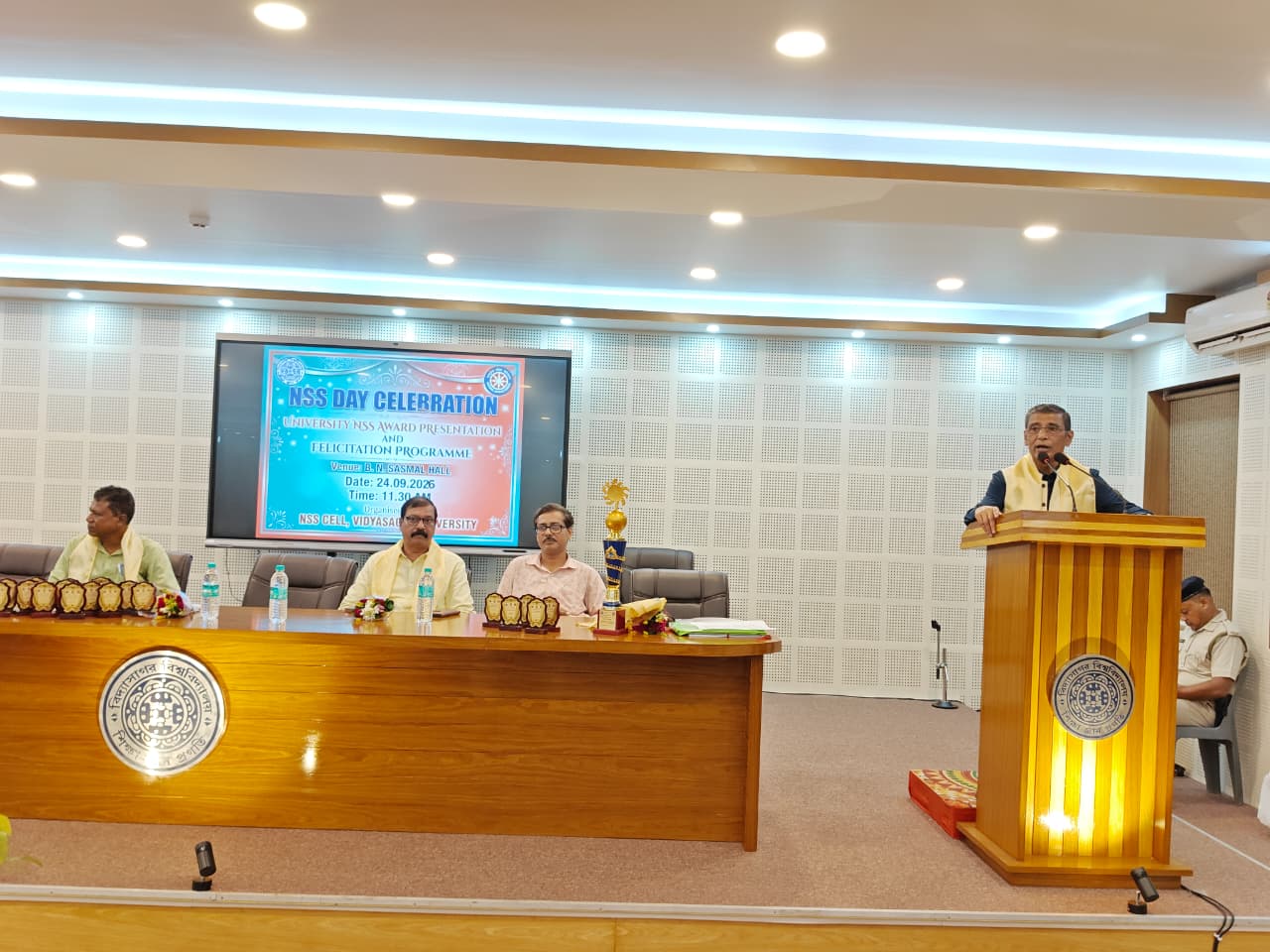 NSS Day Celebrated at Vidyasagar University with Award Distribution and Felicitation